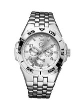 G by GUESS Round Multi-Function Silver-Tone