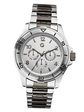 G by GUESS Silver-Tone and Black Oversized