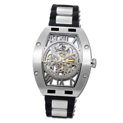 Gallucci Automatic Skeleton Steel Case Silver Movt #WT22272SK/SS-SP-SL