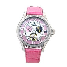 Gallucci Unisex Fashion Sun&Moon Automatic Swarovski Crystal Pink Color #WT23408AU/SS-L-PI