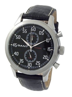 Gant GW10131 Belmont Chrono Black Dial And Leather Strap