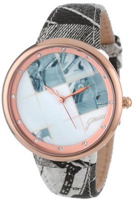 Gattinoni W0316GRWZPR Alpha Rose Gold Ion-Plated Coated Stainless Steel Swarovski Crystal