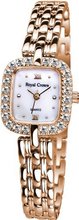 Gemorie  Fashion Square Shape Cubic Zirconia with Steel Band in Rose Gold Plating (129002-RG)