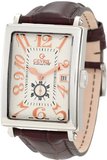 Gevril 5045A Avenue of America Swiss Handcrafted Rose-Gold Sub-Second Leather