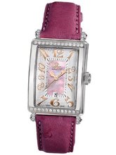 Gevril 7248RT.14E Pink Mother-of-Pearl Genuine Ostrich Strap