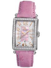 Gevril 7248RV.10A Pink Mother-of-Pearl Genuine Ostrich Strap