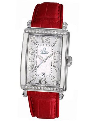 Gevril 7249NT.4 White Mother-of-Pearl Genuine Alligator Strap