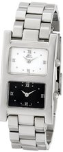 gino franco 969 Stainless Steel Dual-Time Zone