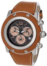 Glam Rock GR10106-BLKHD Miami Chronograph Black Dial Light Brown Leather