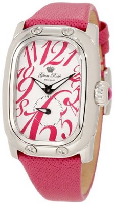 Glam Rock GR72303 Monogram White Dial Pink Leather