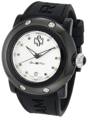 Glam Rock GRD60003/NCR Miami Beach Silver Textured Dial Black Silicone