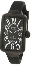 Glam Rock MBD27027 Miami Beach Art Deco Black Dial Black Silicone