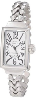 Glam Rock MBD27036 Miami Beach Art Deco Silver Dial Stainless Steel