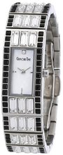 Glamour Time Ladies GT600ST3-2STbk-w with Mother Of Pearl Dial and Silver Stainless Steel Bracelet