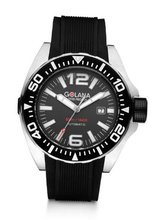 Golana Advanced Aqua Automatic with Grey Dial Analogue Display and Black Rubber Strap ADQ100-2