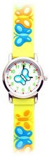 Butterfly Love (Neon Green Band) - Gone Bananas Analog Girls' Waterproof with Animated Heart for Second Hand - 3 ATM Water Resistant