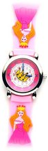 Flower Queen (Pink Band) - Gone Bananas Analog Girls' Waterproof with Animated Crown for Second Hand - 3 ATM Water Resistant