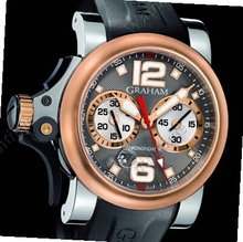 Graham Chronofighter R.A.C Chronofighter RAC Trigger - Steel & Gold Charcoal Rush