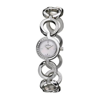 Grovana Quartz with Mother Of Pearl Dial Analogue Display and Silver Stainless Steel Plated Bracelet 4538.7133