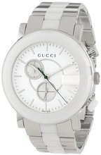 Gucci YA101345 G Chrono White Matte Painted Dial