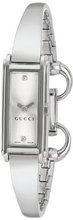 Gucci YA109519 G-Line Steel Silver Dial Two Diamonds