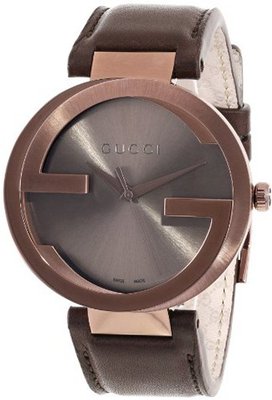 Gucci YA133207 Interlocking Iconic Bezel Brown Dial