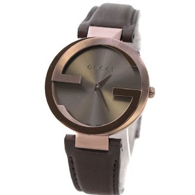 Gucci YA133309 Interlocking Brown Strap Casual