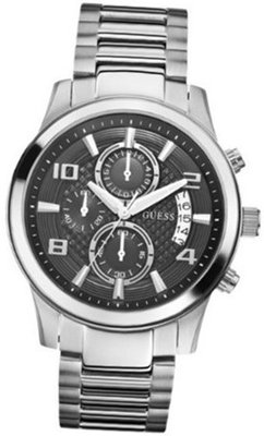 Guess Black Dial Stainless Steel U0075G1