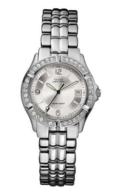 GUESS G75511M Mid-Size Sporty Chic Silver-Tone