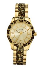 GUESS U0014L2 Animal Print Gold-Tone Sport