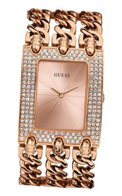 GUESS U0085L3 Rose Gold-Tone Chain with Self-Adjustable Links