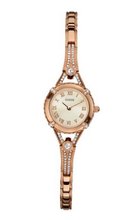 GUESS U0135L3 Petite Embellished Crystal Rose Gold-Tone