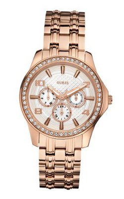 GUESS U0147L3 Polished Glamour Rose Gold-Tone