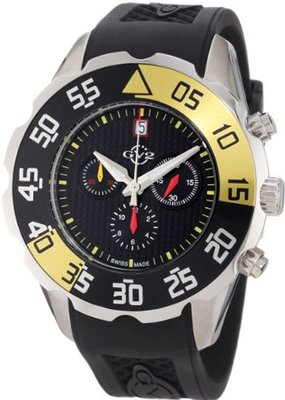GV2 by Gevril 3000R Parachute Chronograph Rubber Date
