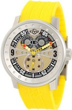 GV2 by Gevril 4040R2 Powerball Yellow Rubber Sub-Second Big Date