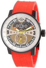 GV2 by Gevril 4041R4 Powerball Red Rubber Sub-Second Big Date