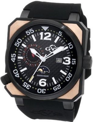 GV2 by Gevril 4511 XO Submarine Rose Gold PVD Black Dial