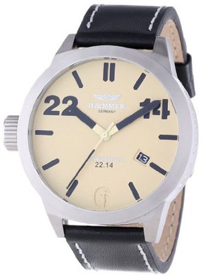Haemmer Hq-01 London Stainless Steel Beige Dial Date Limited Edition