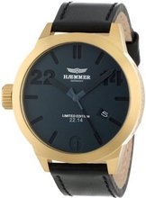 Haemmer HQ-04 Madrid Gold Ion-Plated Stainless Steel Grey Dial Date Limited Edition
