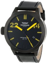 Haemmer HQ-06 Helsinki Ion-Plated Gun Coated Stainless Steel Yellow Hands Limited Edition