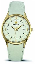 Hanowa 16-4022.02.001 Disciplin Gold IP White Leather