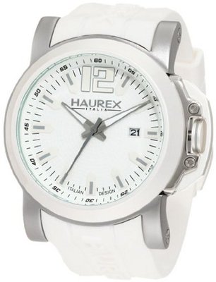 Haurex Italy 1D370UWS San Marco White Textured Dial Rubber