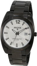 Hector 667062 Silver Dial Black PVD Bracelet Date