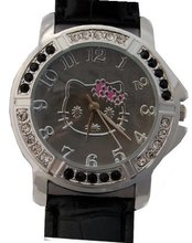 Hello Kitty Gorgeous with Black Croc Style Strap