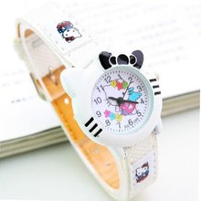 New Lovely Fashion Hello Kitty es Girls Ladies Wrist WP@TLJ151647W