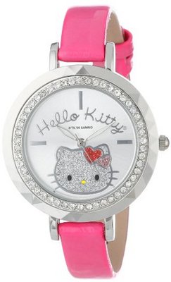 Sanrio Hello Kitty HK1390 Pink Strap Silver Dial