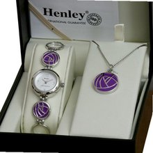 Henley Ladies Rennie Mackintosh Purple Inspired & Jewellery Gift Set RMP
