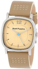 Hush Puppies HP.3602L.2504 Orbz Stainless Steel Square Beige Genuine Leather