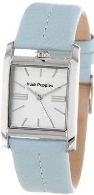 Hush Puppies HP.3610L03.2522 Orbz Rectangular Stainless Steel Light Blue Genuine Leather