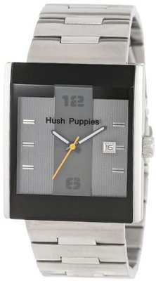 Hush Puppies HP.3664M.1508 Freestyle Rectangular Stainless Steel Grey Dial Luminous Date